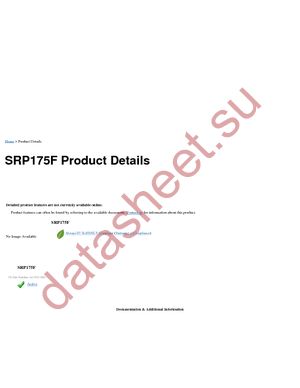 SRP175F datasheet  